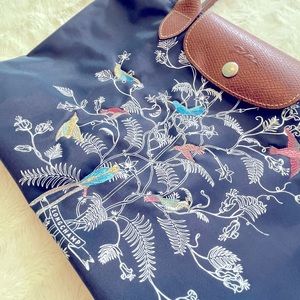 **SOLD**Longchamp Le Pliage Birds Of Paradise Tote